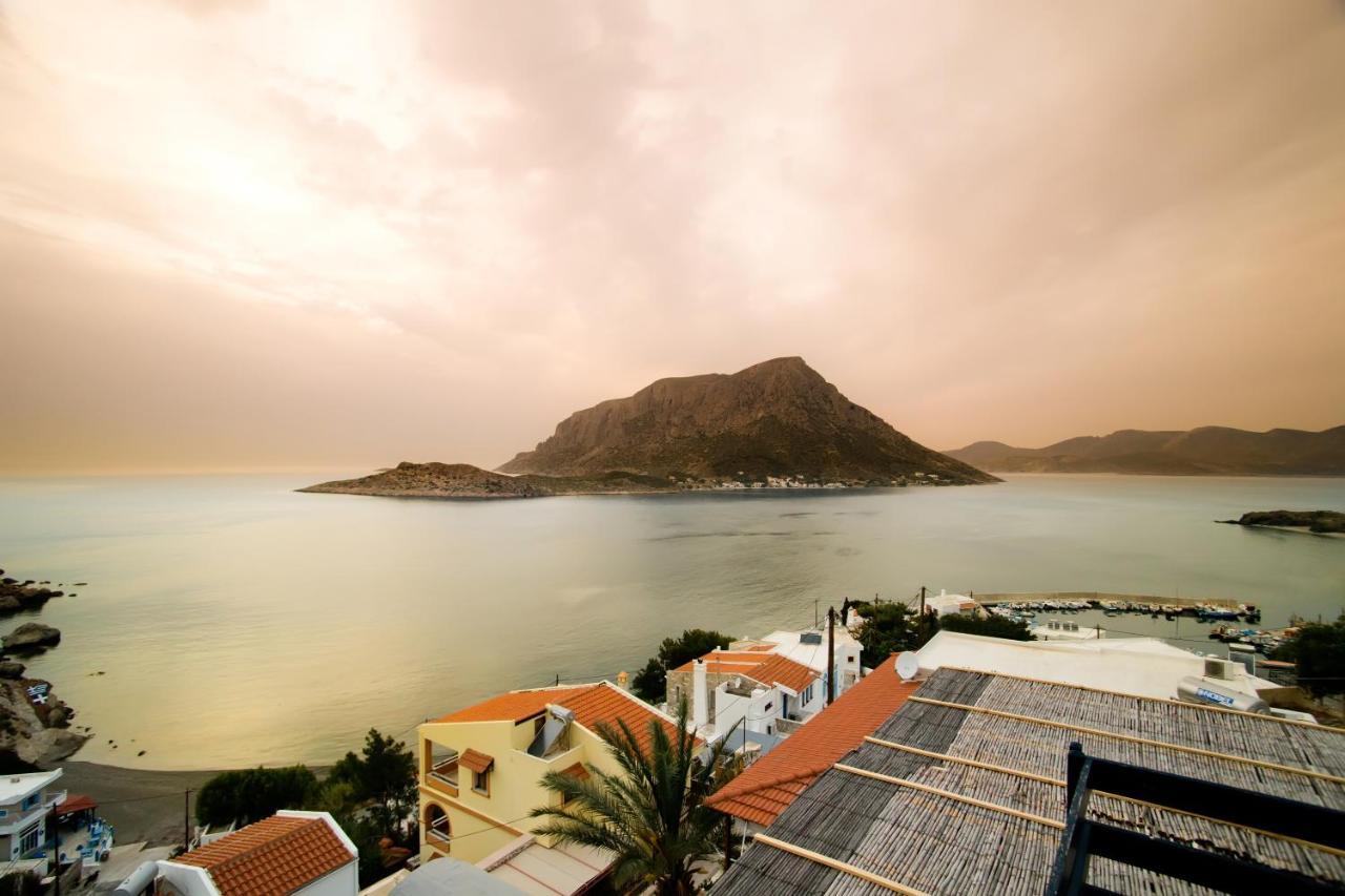 Blue Dawn Kalymnos Aparthotel Myrties Bagian luar foto