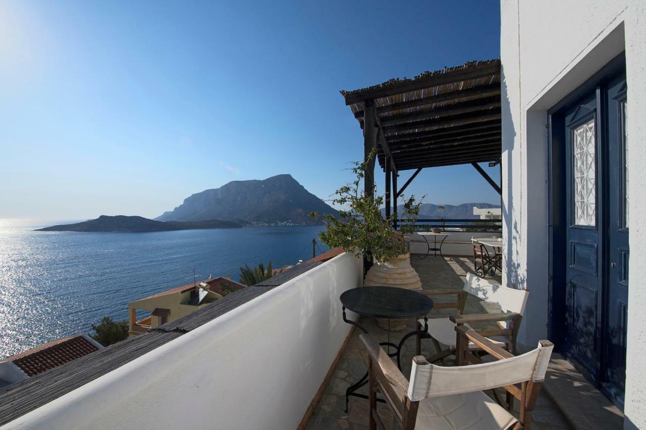 Blue Dawn Kalymnos Aparthotel Myrties Bagian luar foto